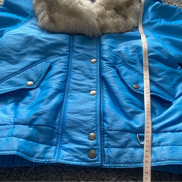 Bruno Blue Parka with Fur Collar - Picture 10 of 11